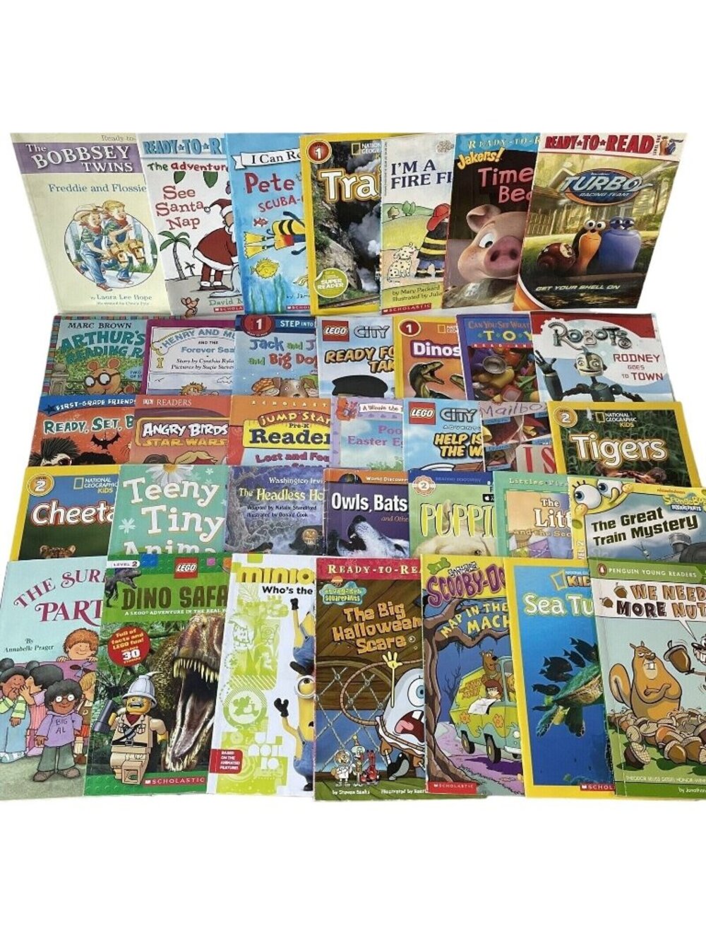 10 Beginning Early Reader Books Level 1 Step Into Reading Kids Book Random Lot